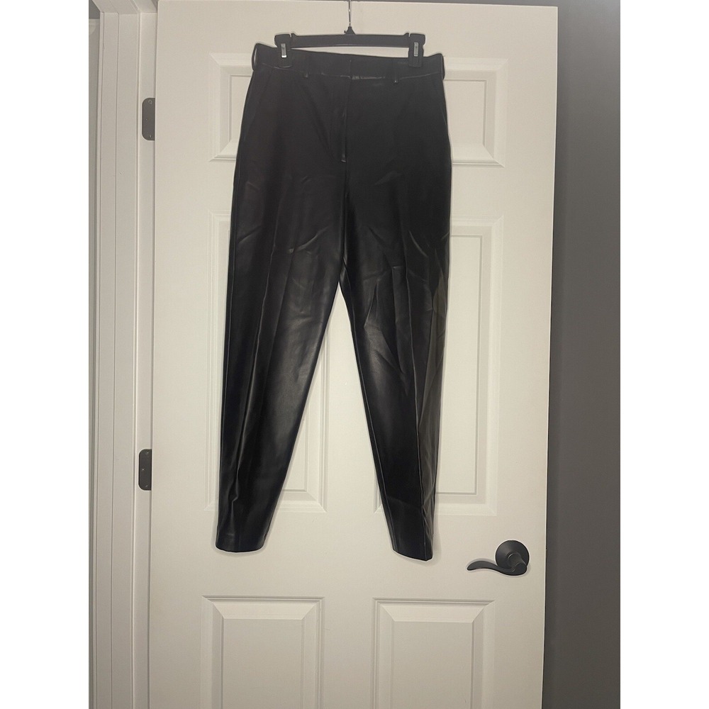 French Connection Faux Leather Trouser  Pants Size 6
